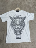 Skull Printed Round Neck T-Shirt